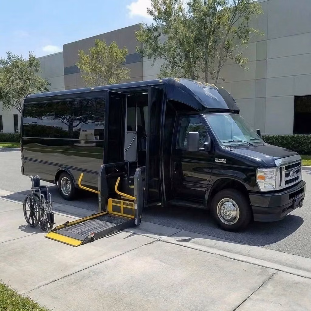 sherwood 18 passenger minibus wheelchair lift