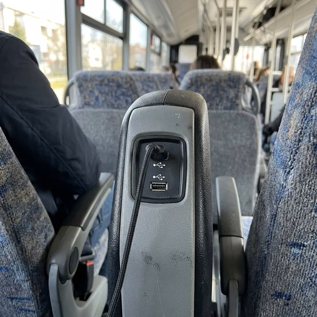 sherwood 30 passenger minibus usb charging