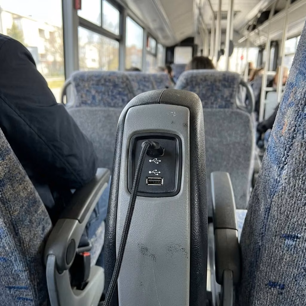 sherwood 35 passenger minibus usb charging