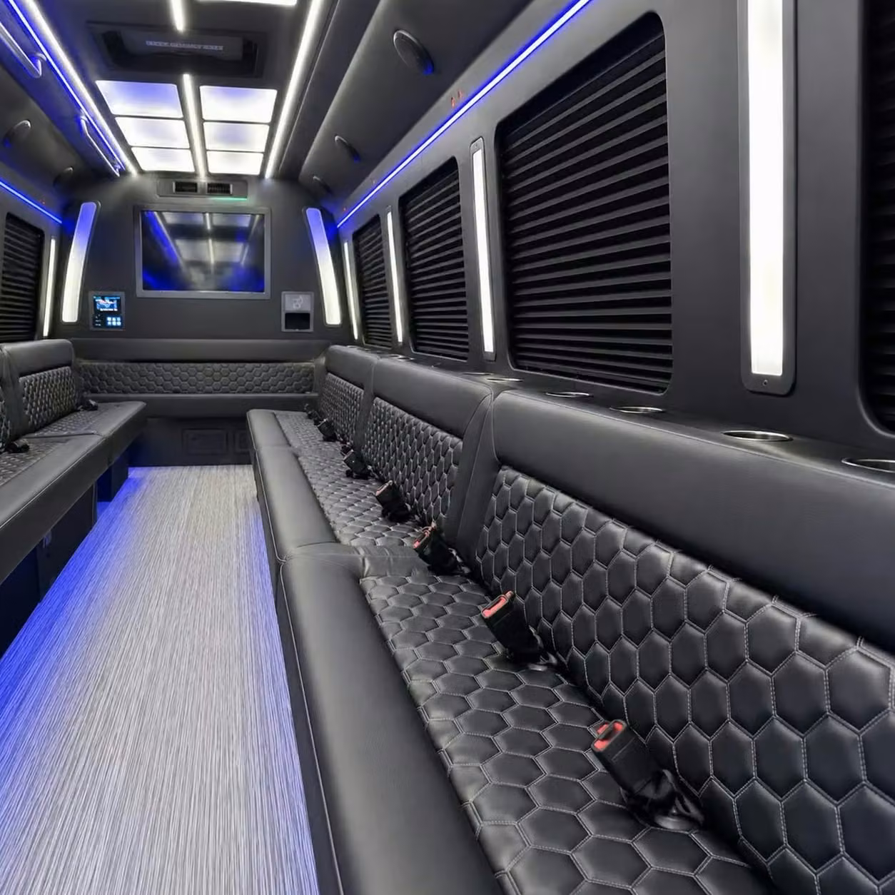 sherwood party bus party lighting