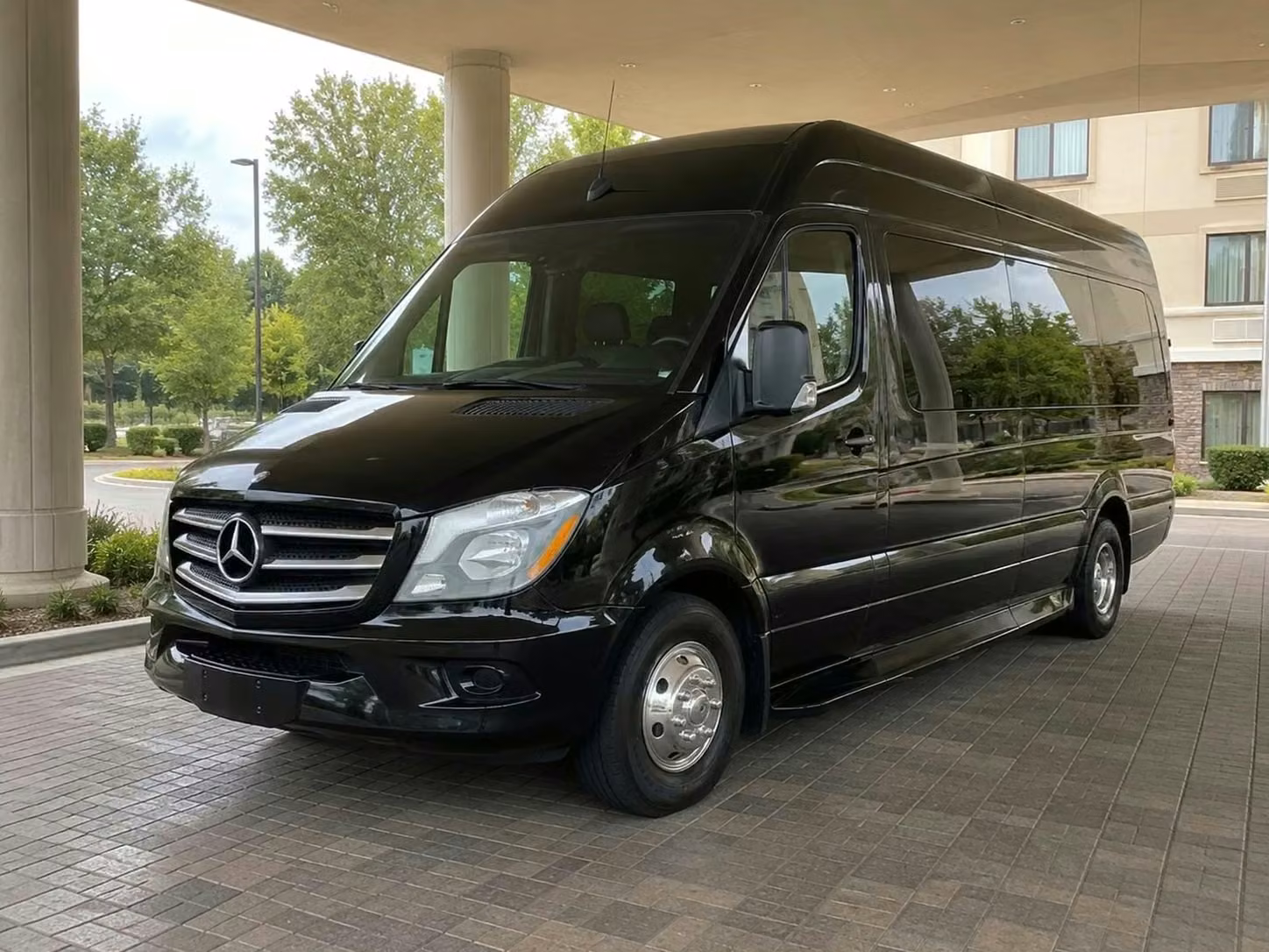 sherwood sprinter van rental with driver tinted windows