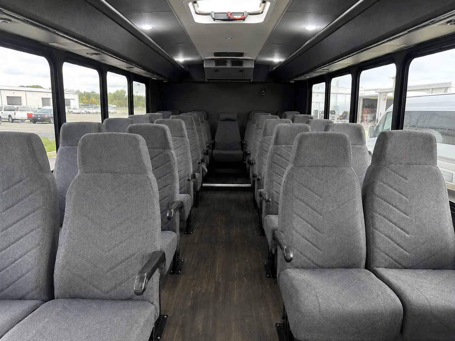 15 passenger minibus interior