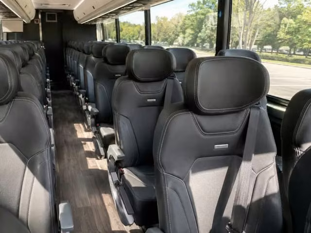 sherwood charter bus interior