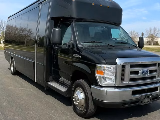 sherwood charter bus rental